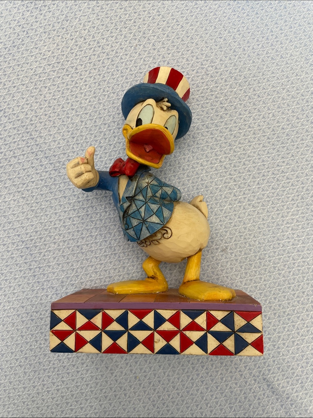 Jim Shore Donald Duck Figurine – Blue/Red/Yellow